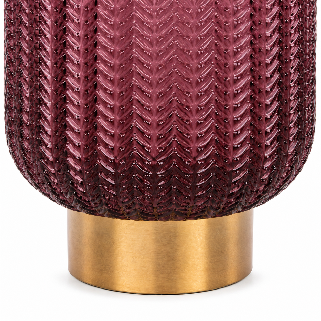 Vaso Decorativo Barfly Berry 24 cm in Vetro Colorato Rosa