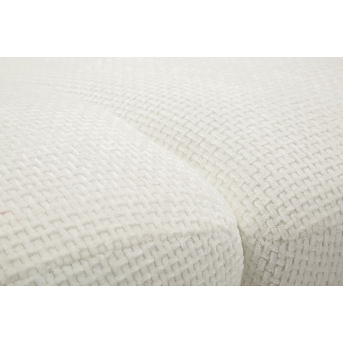 Poltrona Monaco Bianca Girevole 86x77x92 cm con Base in Metallo