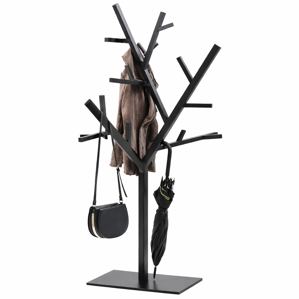 Appendiabiti Technical Tree nero 201x91x30cm