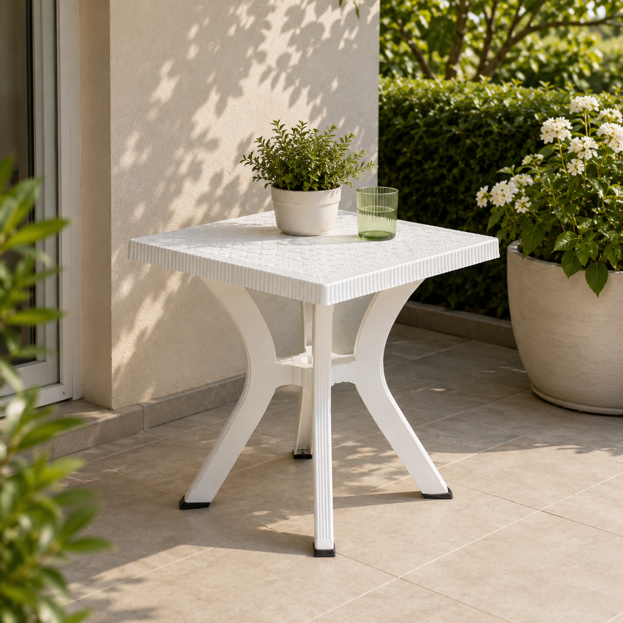 Tavolo Tavolino Rigoletto Elite 60x60xh70 Cm Bianco