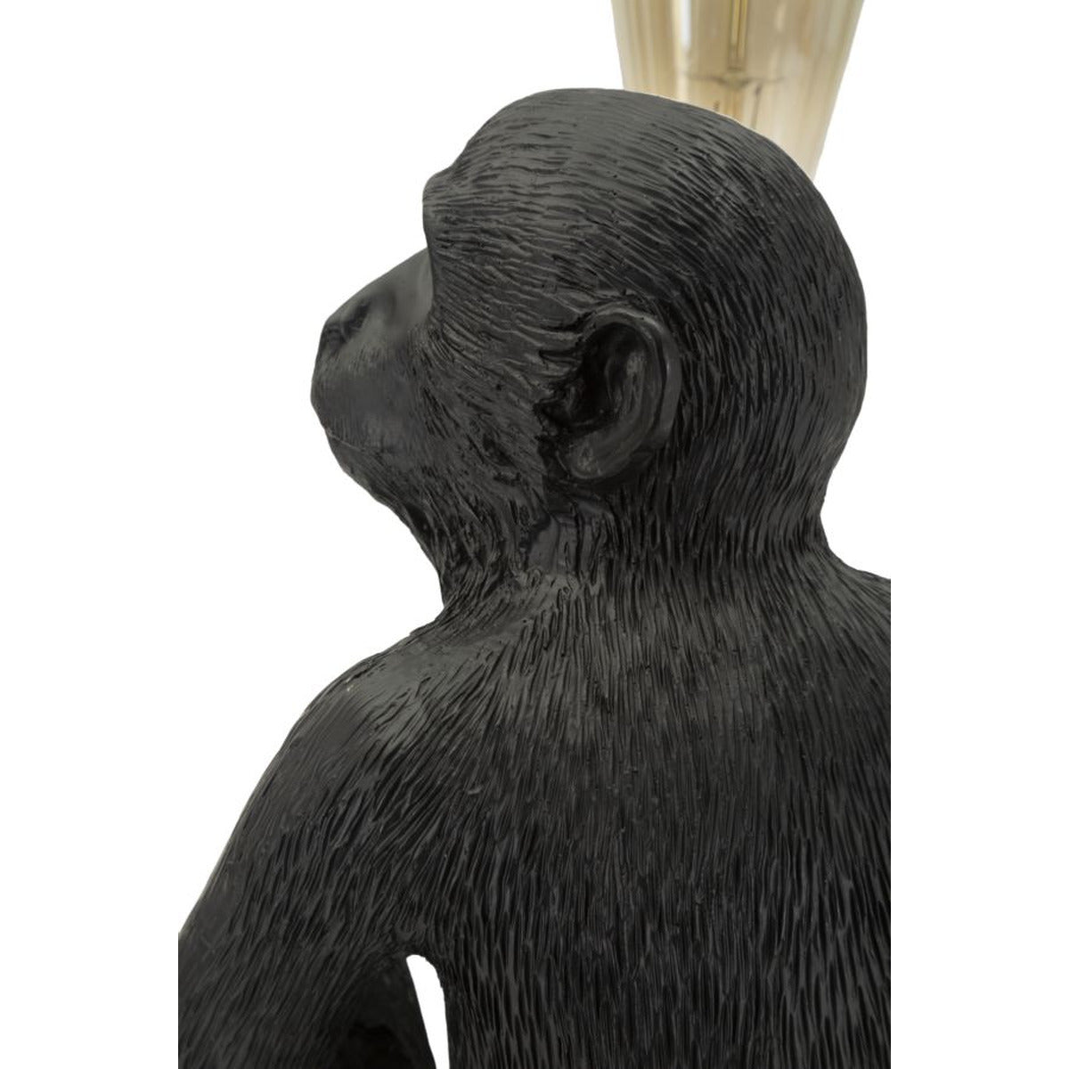 Lampada Tavolo Monkey Seduta Nero in Poliresina 32x33x32cm