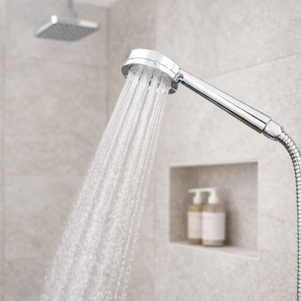 Soffione Doccetta Monofunzione Eco Friendly ad Alta Pressione Cromata