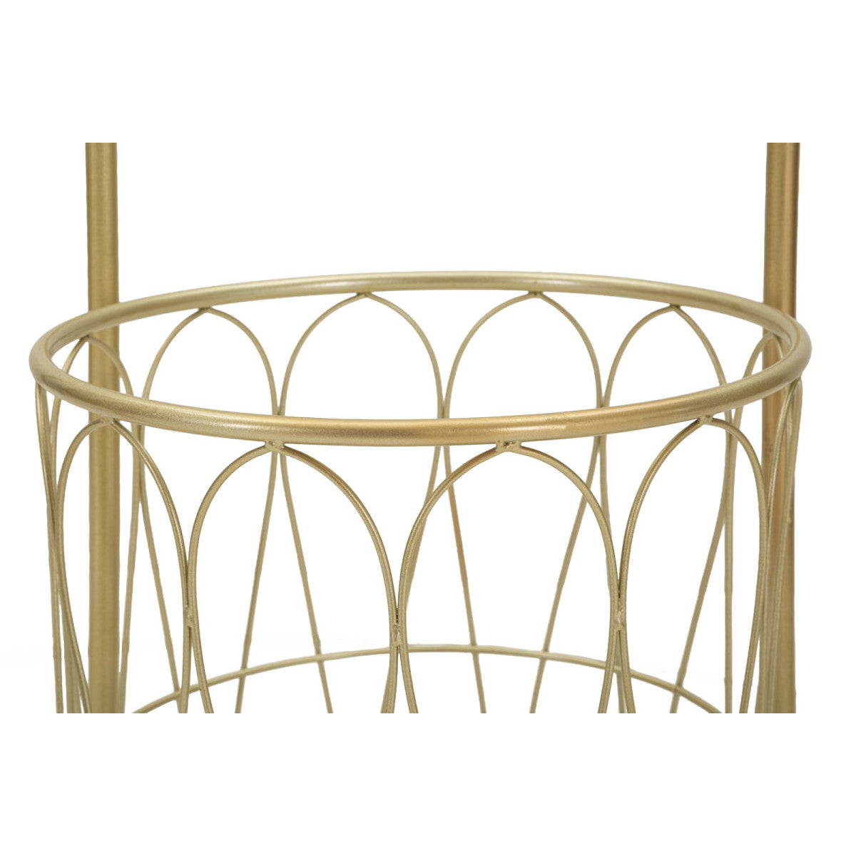 Portasciugamani da Terra Trip 40x30x112 cm Oro con Cestello