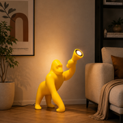 Lampada Kong Gorilla XS Gialla Qeeboo H 55 cm