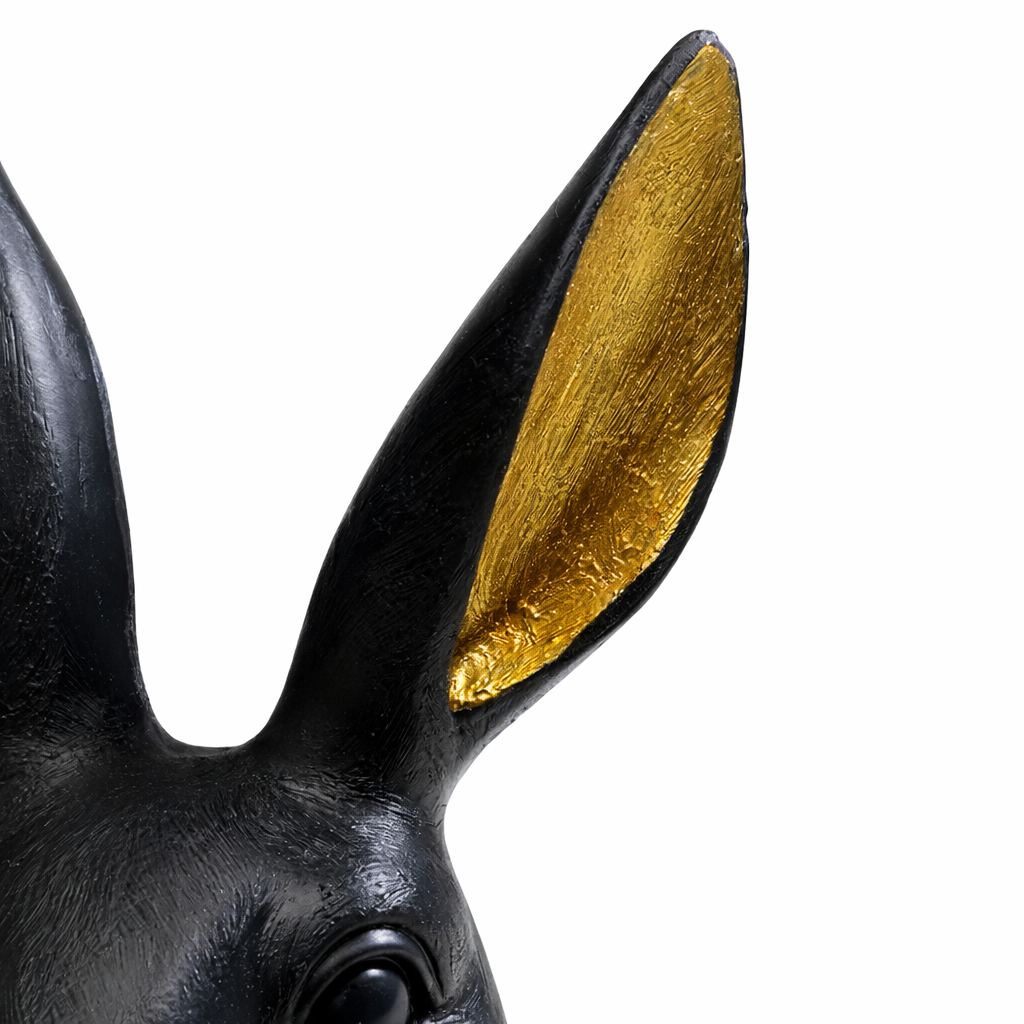 Figura decorativa Sweet Rabbit nero 23cm