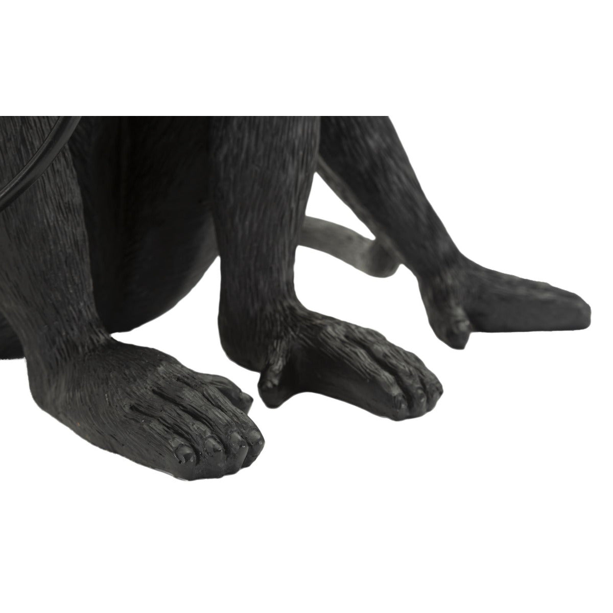 Lampada Tavolo Monkey Seduta Nero in Poliresina 32x33x32cm