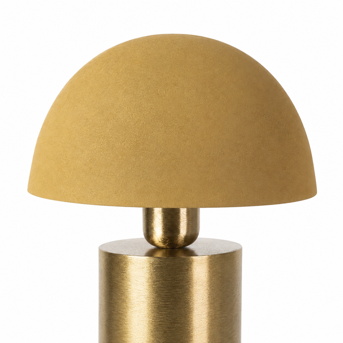 Lampada da Tavolo Tanev Lis Senape e Oro in Metallo 18x18x29 CM