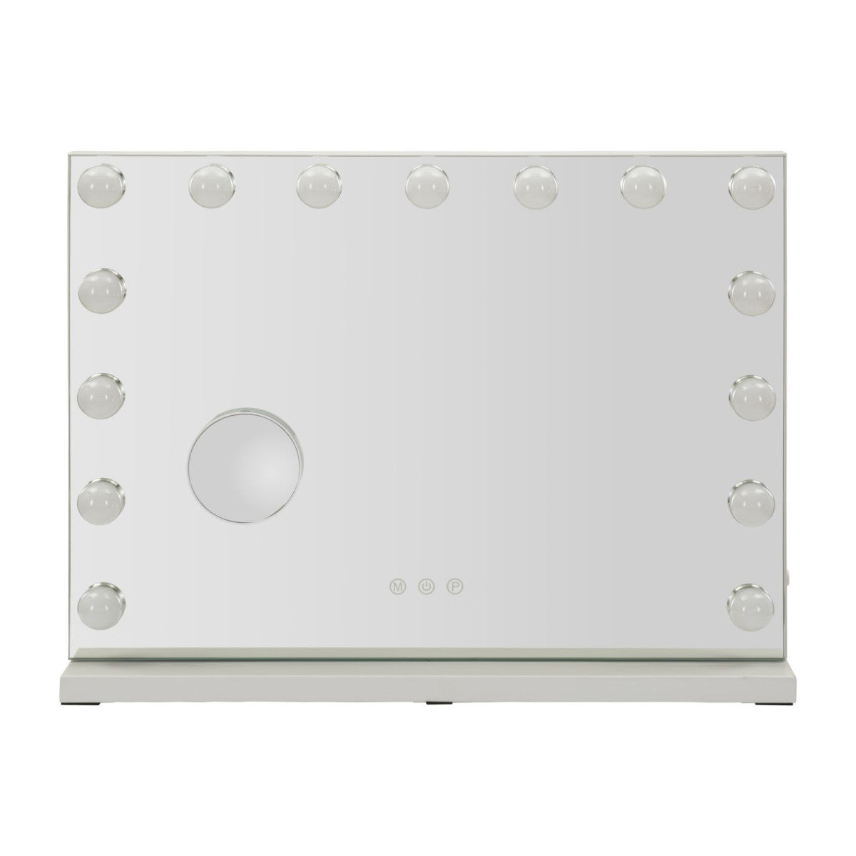 Specchio Trucco da Tavolo Hollywood Mauro Ferretti con Luci LED 55 x 43 cm