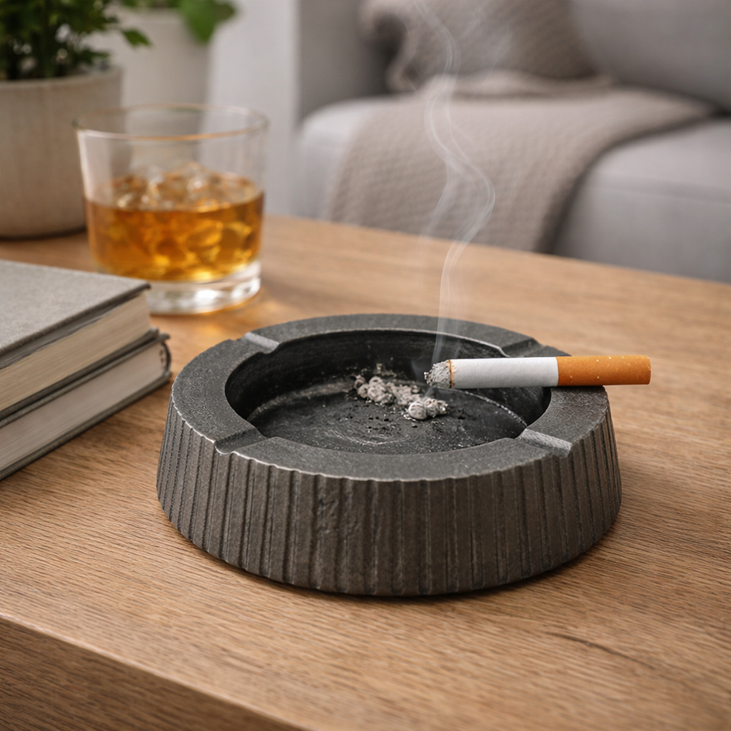 Posacenere Prezioso Rotondo Ø18 cm Design Elegante