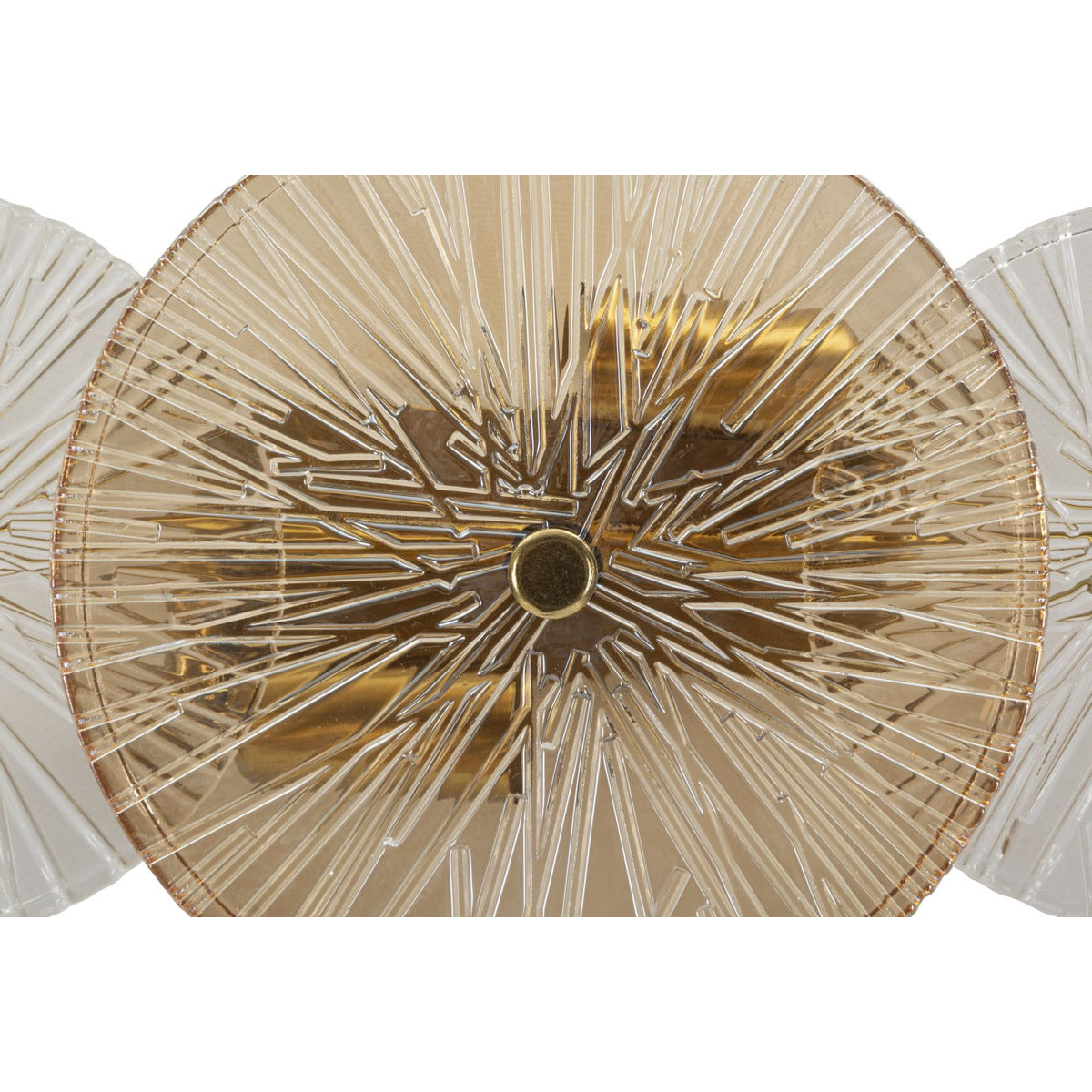 Lampada da Muro Osaka in Metallo e Vetro 20 x 42 cm