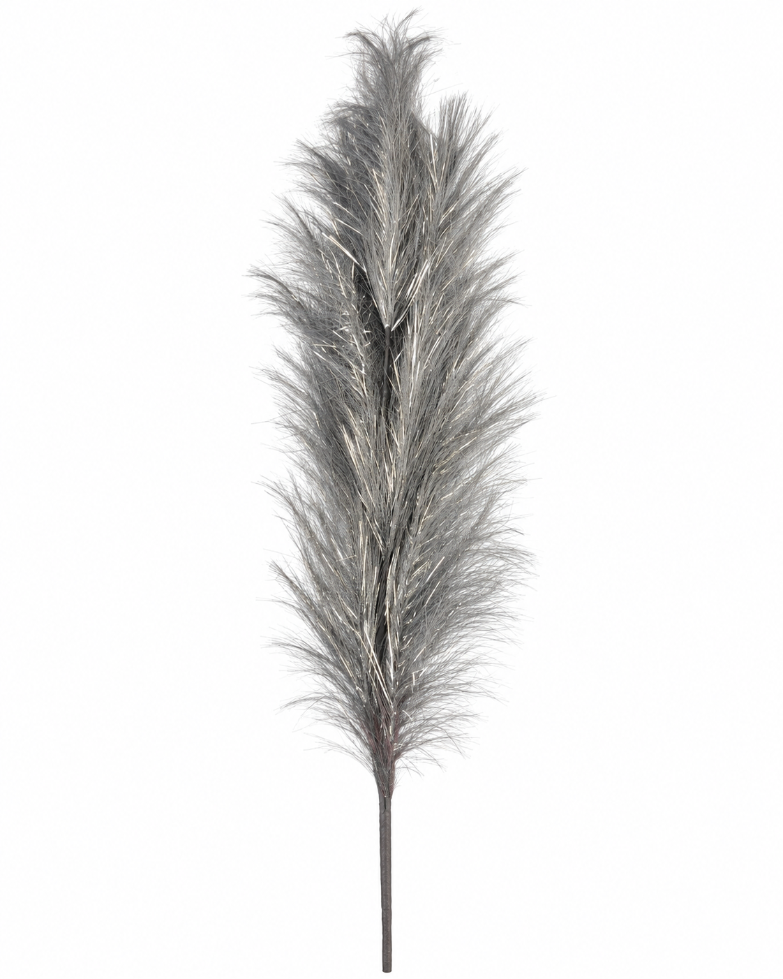 Ramo Pampas Artificiale Nelly Grigio Scuro H100 cm