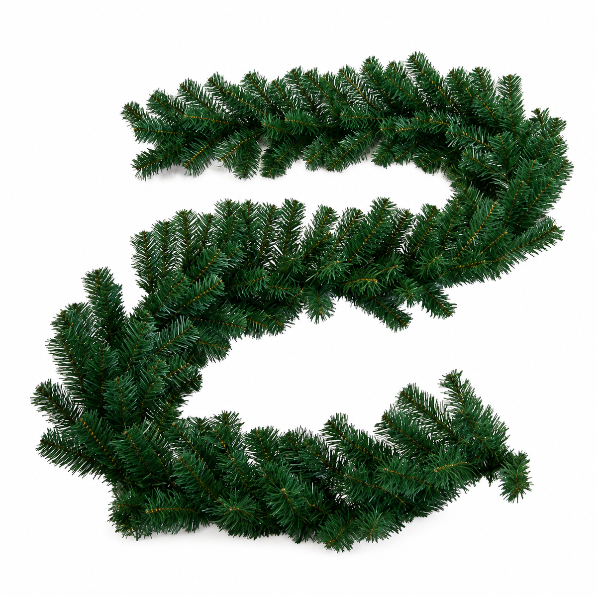 Ghirlanda Natalizia Verde in PVC 270 cm con 180 Rami