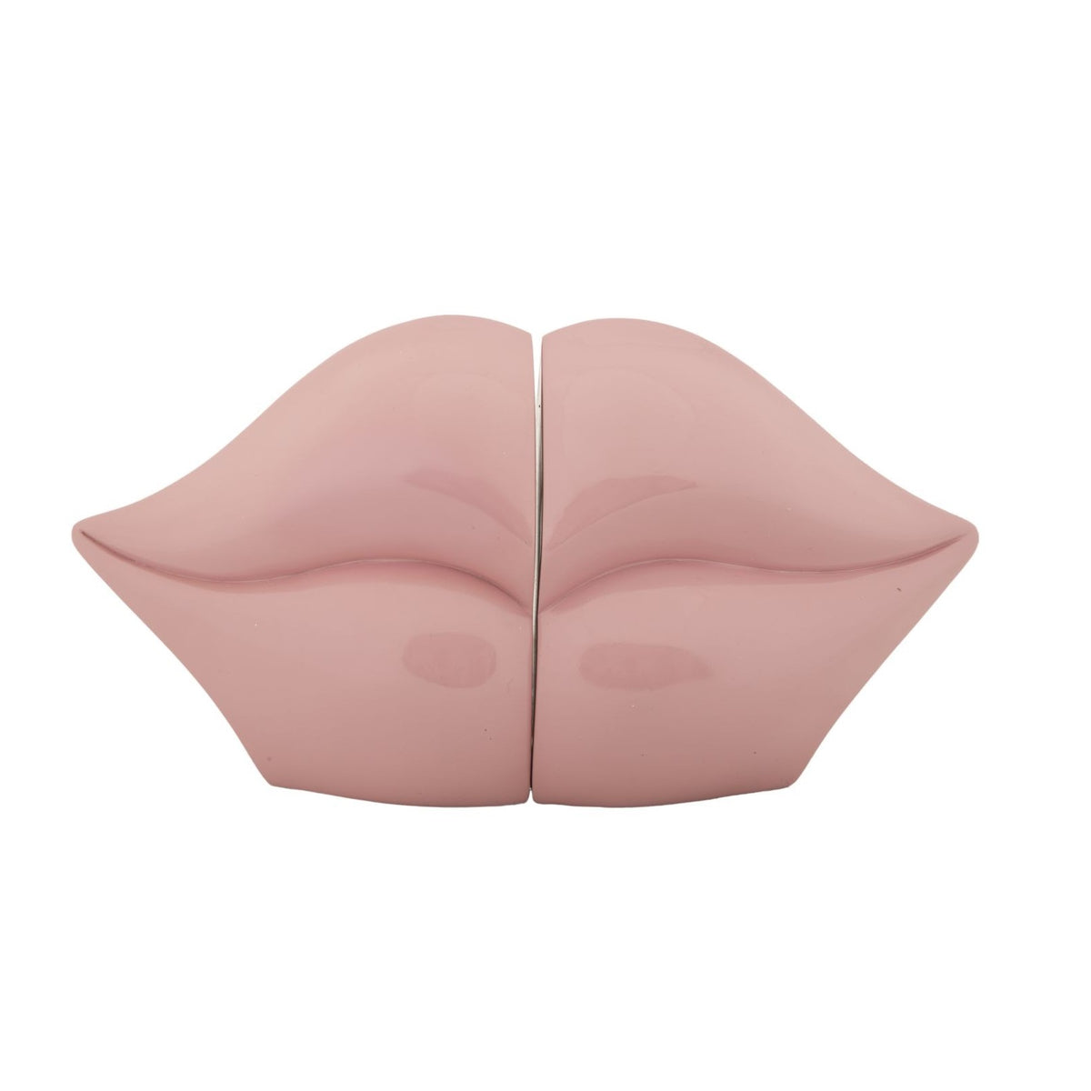 Fermalibri Bocca Rosa in Poliresina 27 cm Coppia Decorativa Pop Glam
