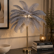 Lampada da Tavolo Palm Grigia Ø55 x H60 cm