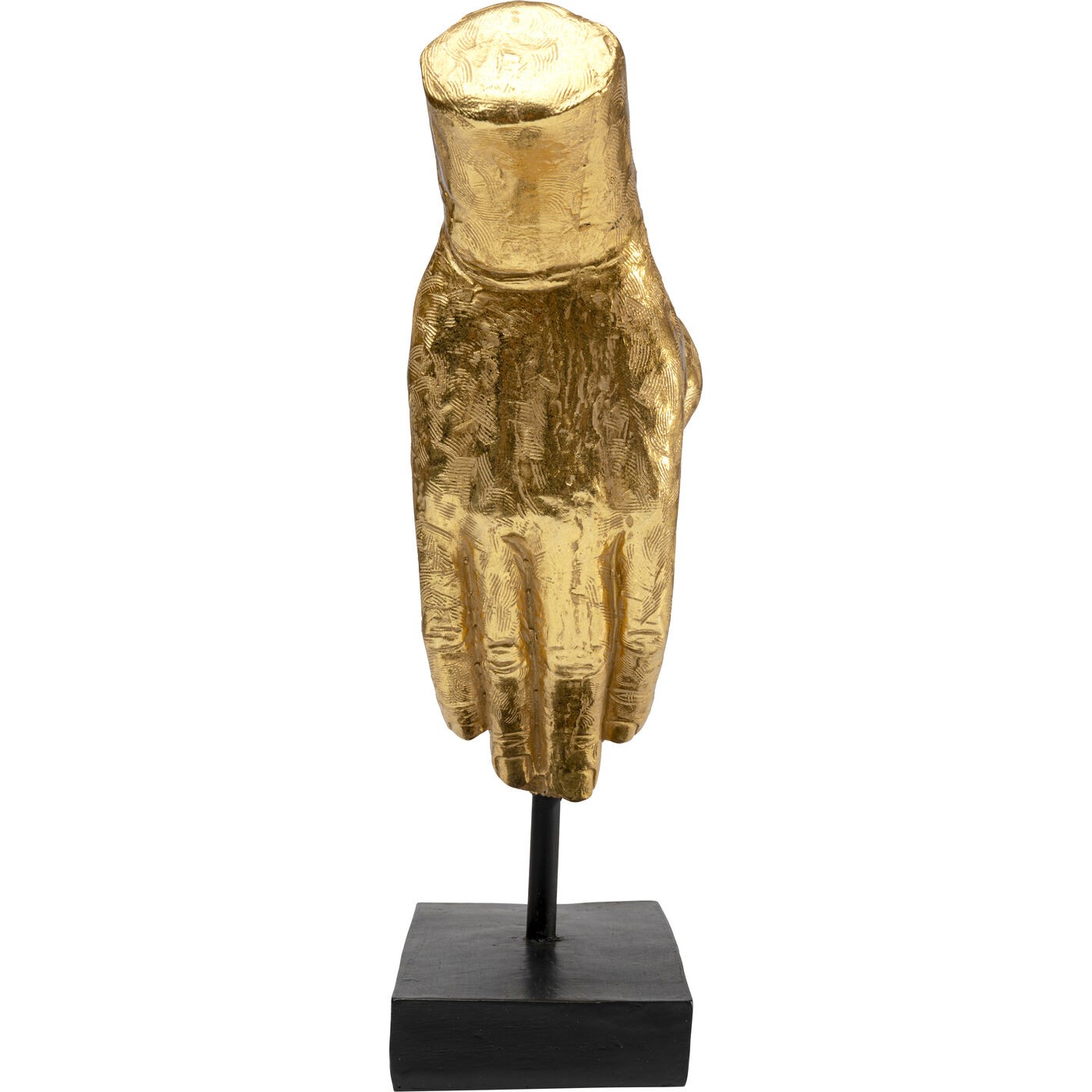 Oggetto Decorativo Heart Hands 33 cm Oro Scultura da Tavolo con Base