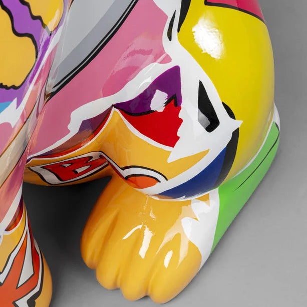 Statua Decorativa Graffiti Dog 152 cm Scultura Urban di Design