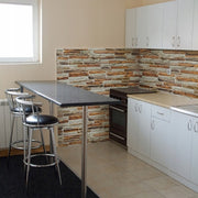 Pannello Rivestimento PVC 3D Effetto Pietra Multicolor 50x100 cm