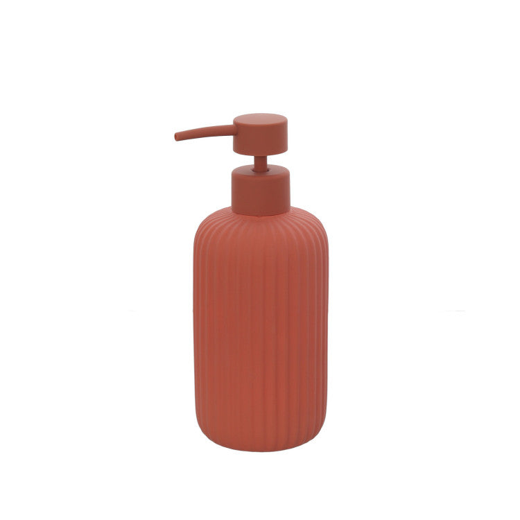 Dispenser Sapone in Ceramica Linea Color Design Cannettato Soft Touch