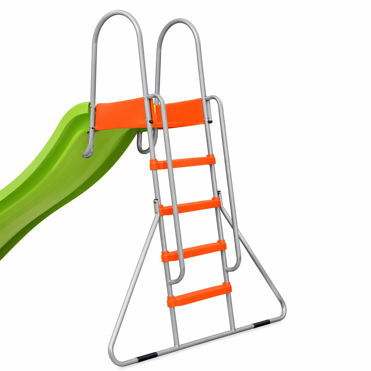 Scivolo Bambini Grande 150x317xH204 cm in Acciaio e Plastica Alta Resistenza