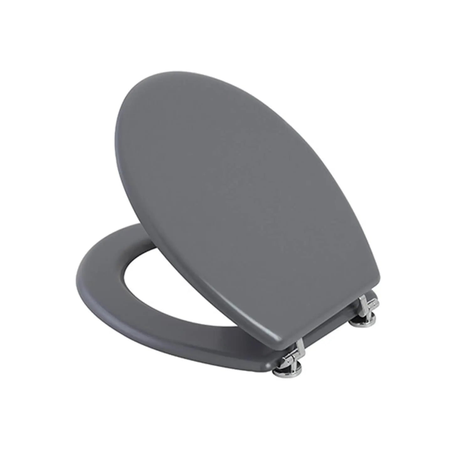 Copriwater Universale MDF Grigio Opaco 18'' Cerniere in Metallo