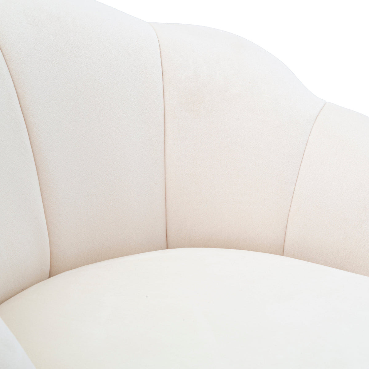 Sgabello Bar Vienna Crema in Velluto 110 cm con Gambe Dorate