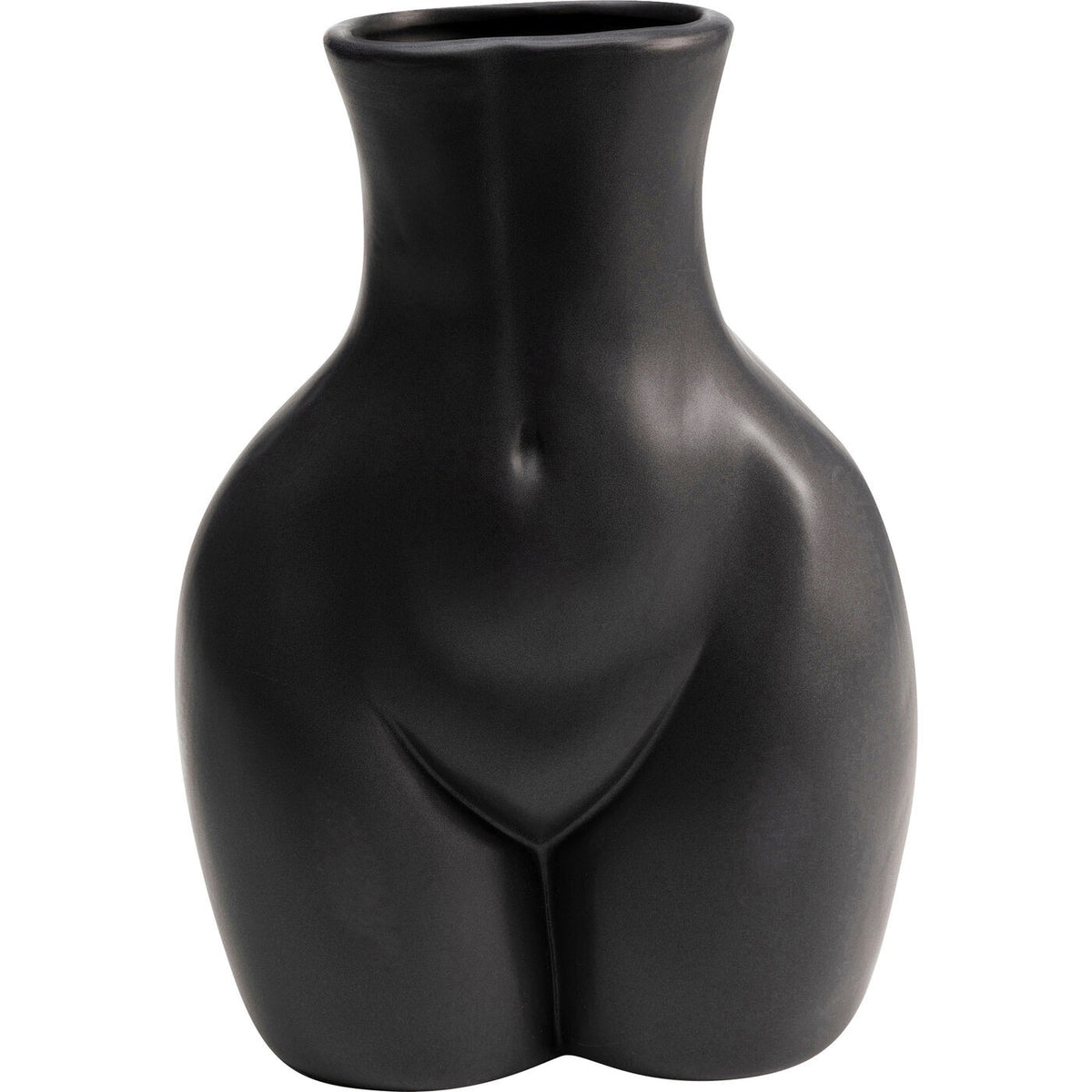 Vaso Donna Nero 22 cm Decorativo Femminile di Design