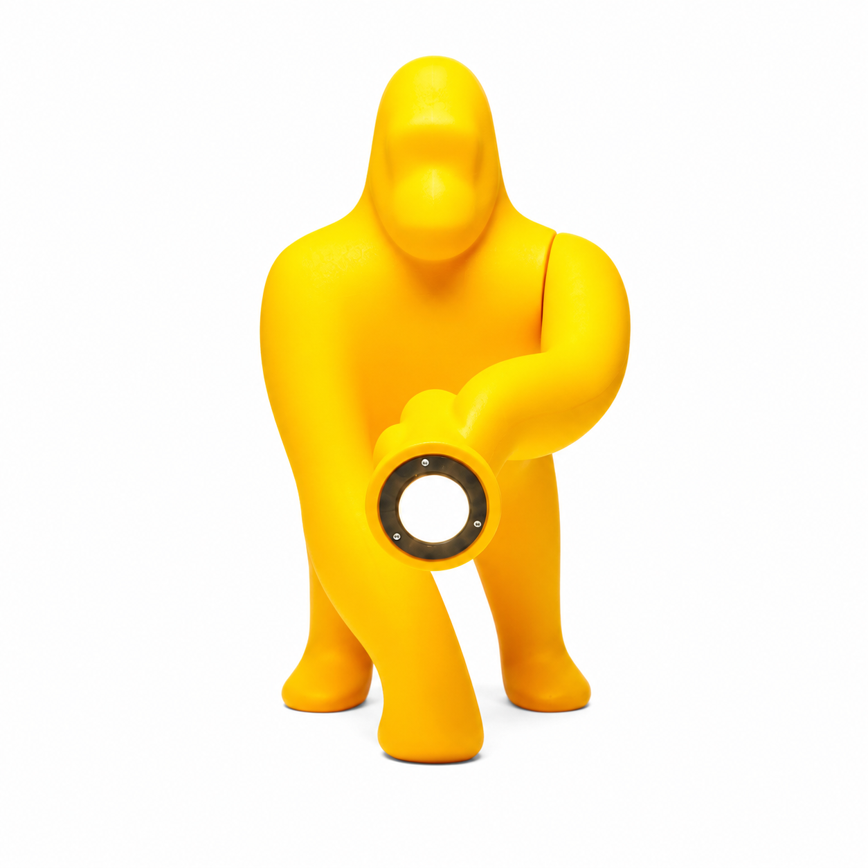 Lampada Kong Gorilla XS Gialla Qeeboo H 55 cm