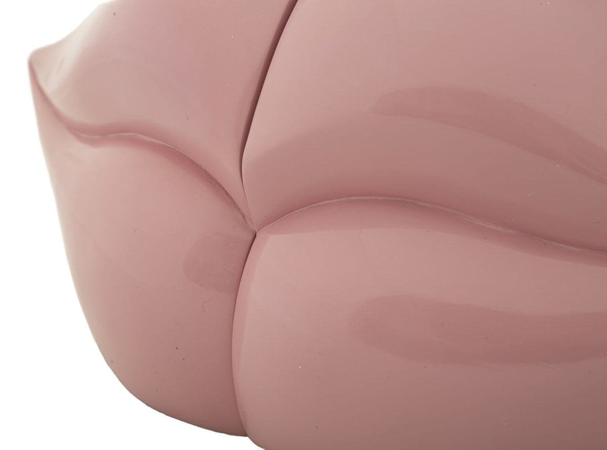 Fermalibri Bocca Rosa in Poliresina 27 cm Coppia Decorativa Pop Glam