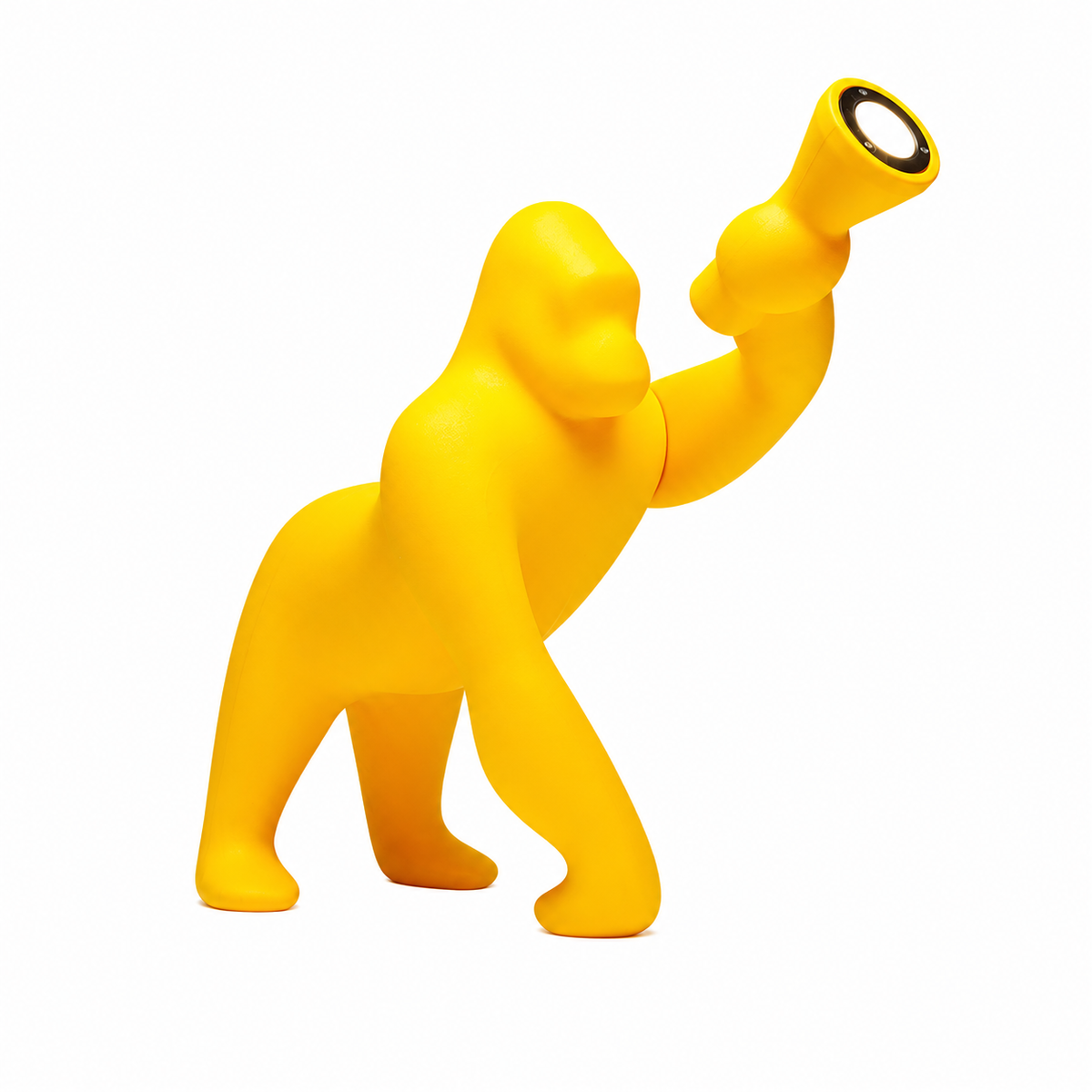 Lampada Kong Gorilla XS Gialla Qeeboo H 55 cm