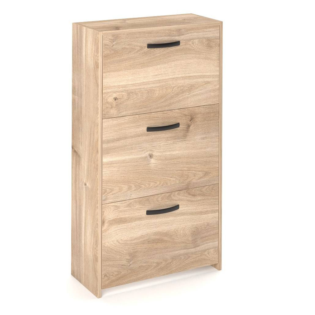 Scarpiera 3 Ante a Ribalta Doppia Profondità 58x25x105 cm – 3 Colori