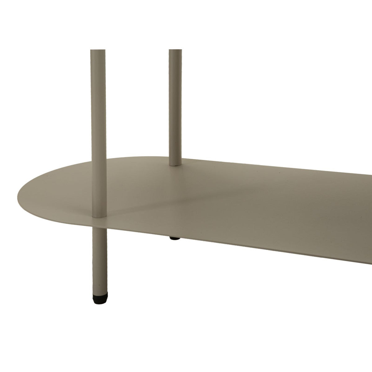 Libreria Saturno 118x31x139 cm in Metallo Tortora e Ottanio
