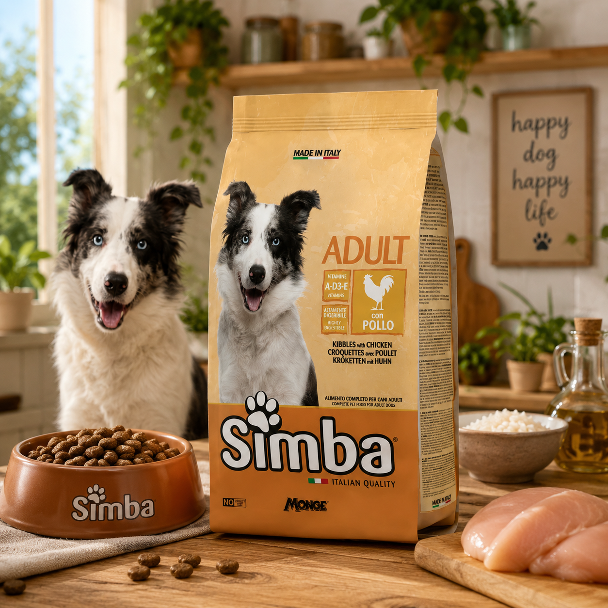 CROCCHETTA CANE MONGE SIMBA 20 KG ADULT POLLO