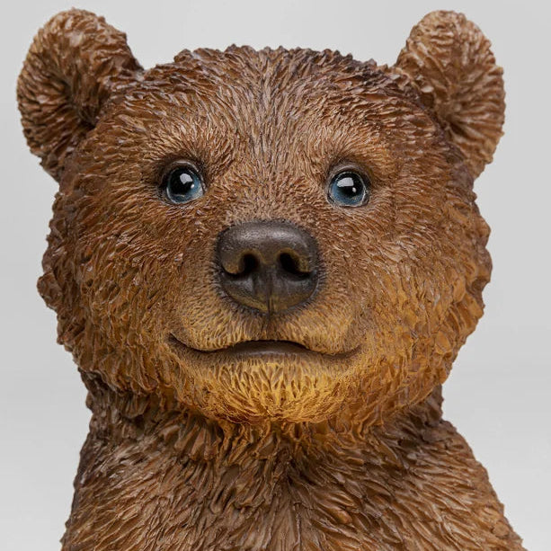 Statuetta Decorativa Orsetto Con Vassoio Butler Standing Bear H. 35 cm