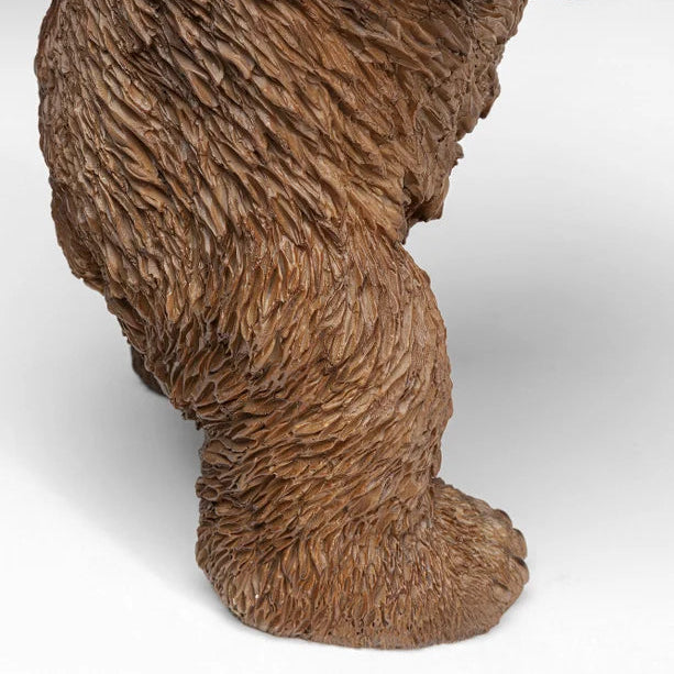 Statuetta Decorativa Orsetto Con Vassoio Butler Standing Bear H. 35 cm