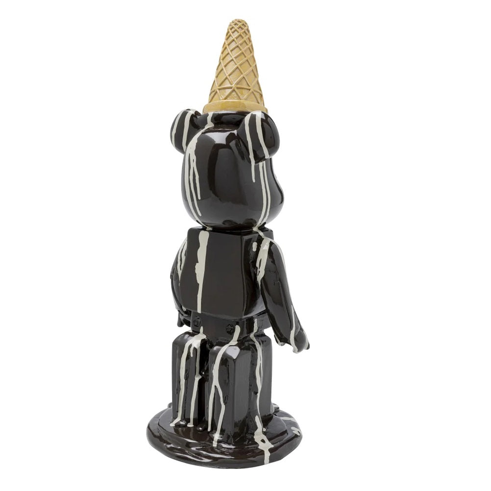 Statuetta Decorativa Orso Con Gelato Bear 40 cm Pop in Poliresina