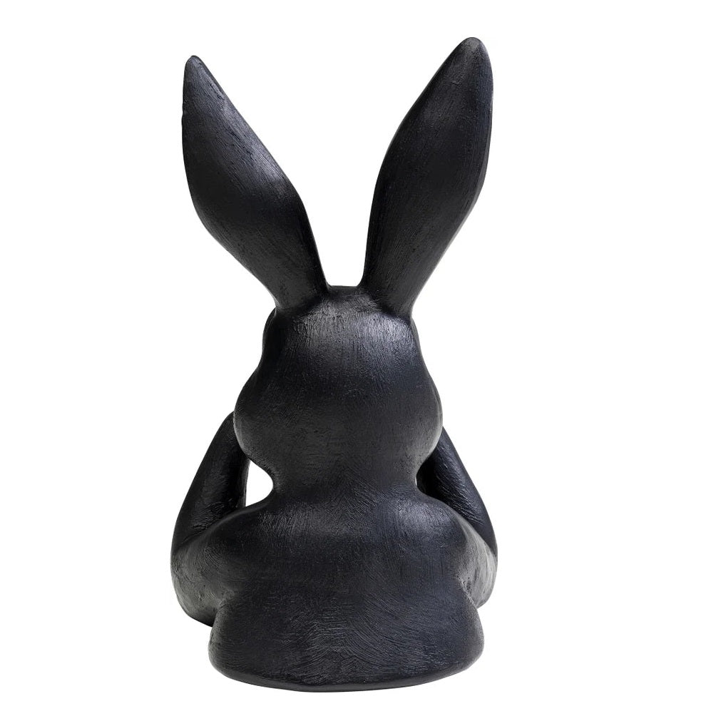 Figura decorativa Sweet Rabbit nero 23cm