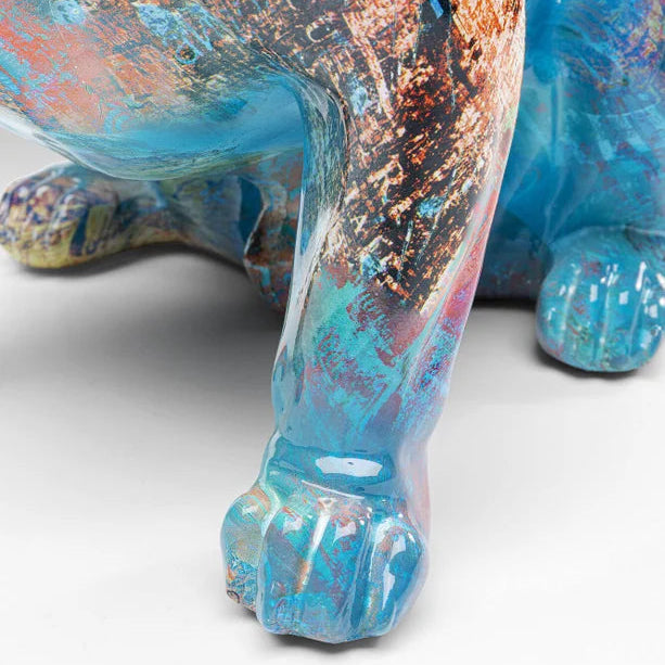 Statuetta Dog of Sunglass Decorativa Cane con Occhiali da Sole Pop Design