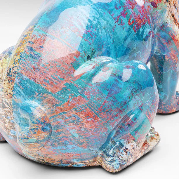 Statuetta Dog of Sunglass Decorativa Cane con Occhiali da Sole Pop Design