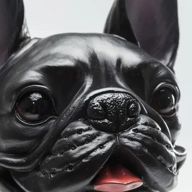 Statuetta Figura Decorativa Cane Bulldog Gangster Dog Scultura Pop in Resina