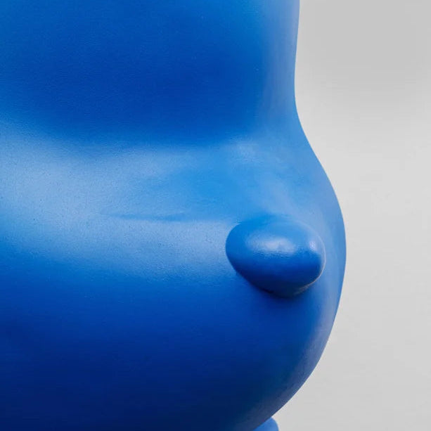 Scultura Statuetta Decorativa Orso Blu Bear Design Pop Orsetto 51cm