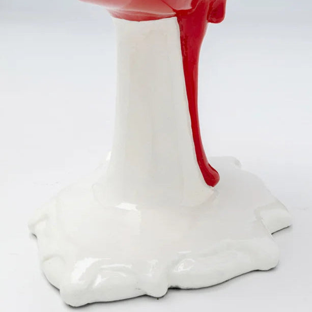 Oggetto Scultura Decorativa Labbra Hot Lips Rosso 26cm