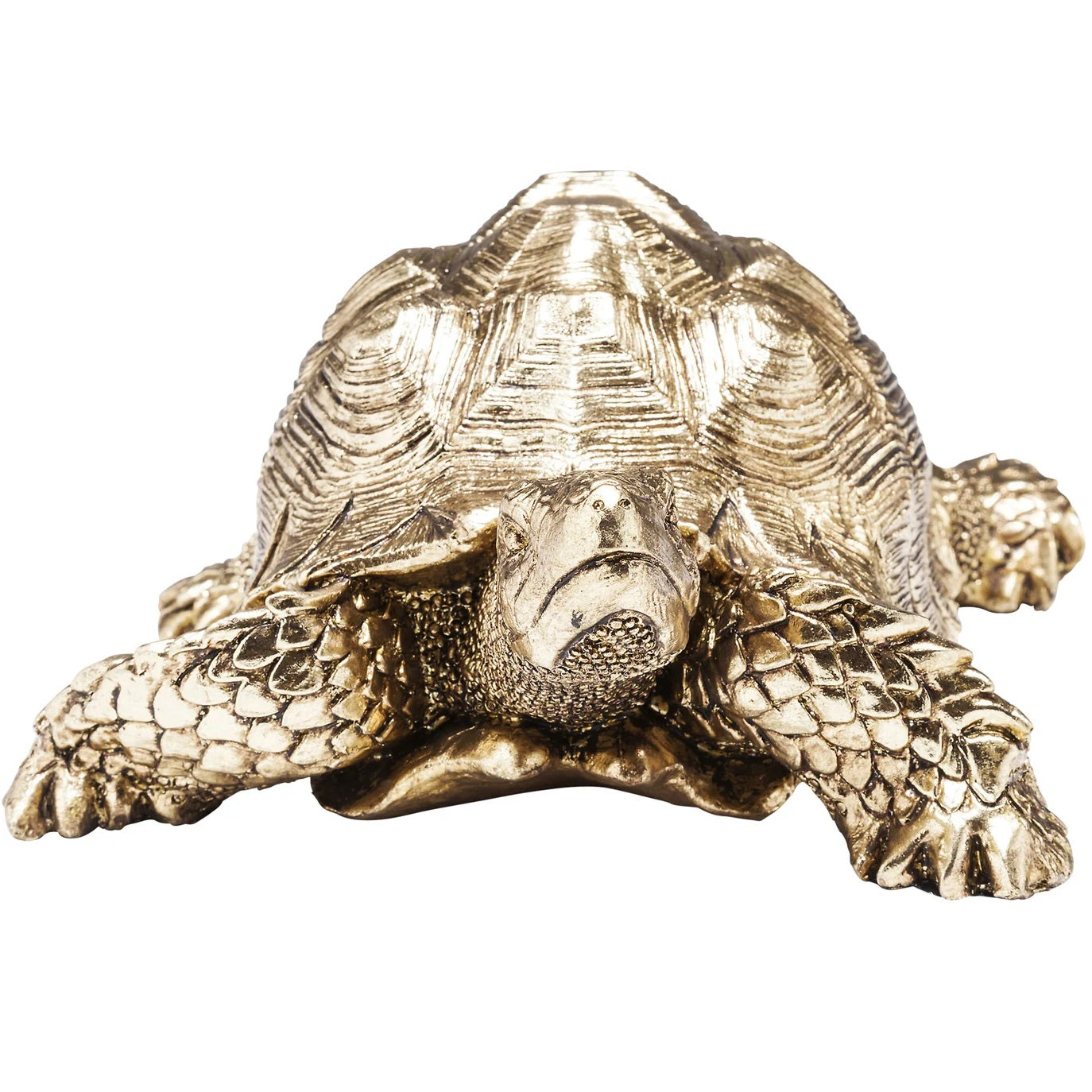 Statuetta Figura Decorativa Tartaruga Turtle Oro h 26cm