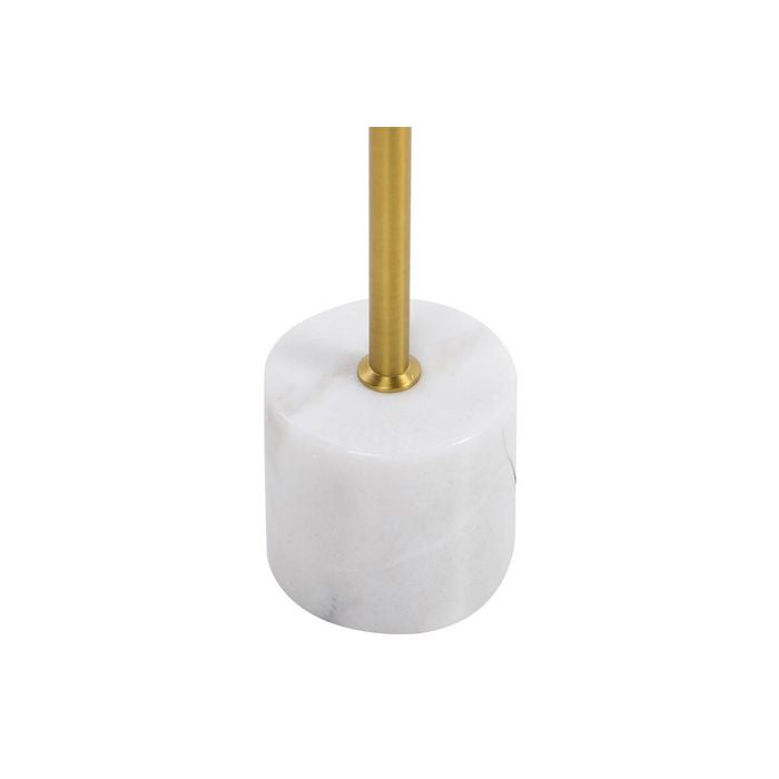 Lampada da Terra Design con Sfera in Vetro e Base in Marmo 25x25x174 CM