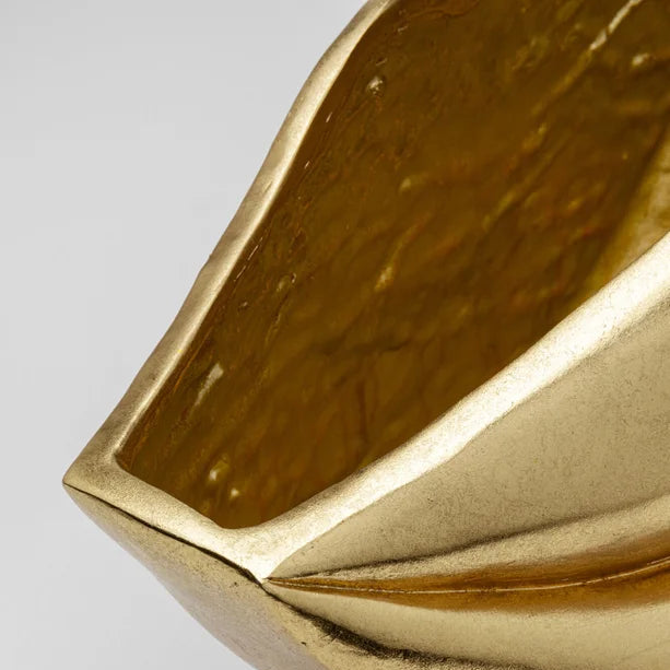 Vaso Decorativo Labbra Oro 30x56x27 cm in Poliresina