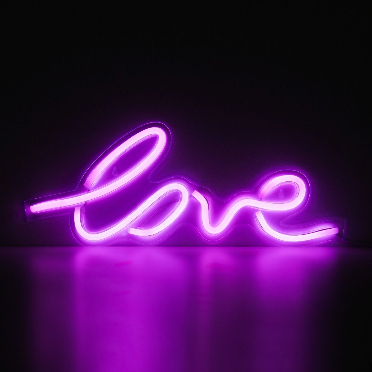 Insegna Lampada Luminosa Luce “Love” Decorativa Neon Led Rosa