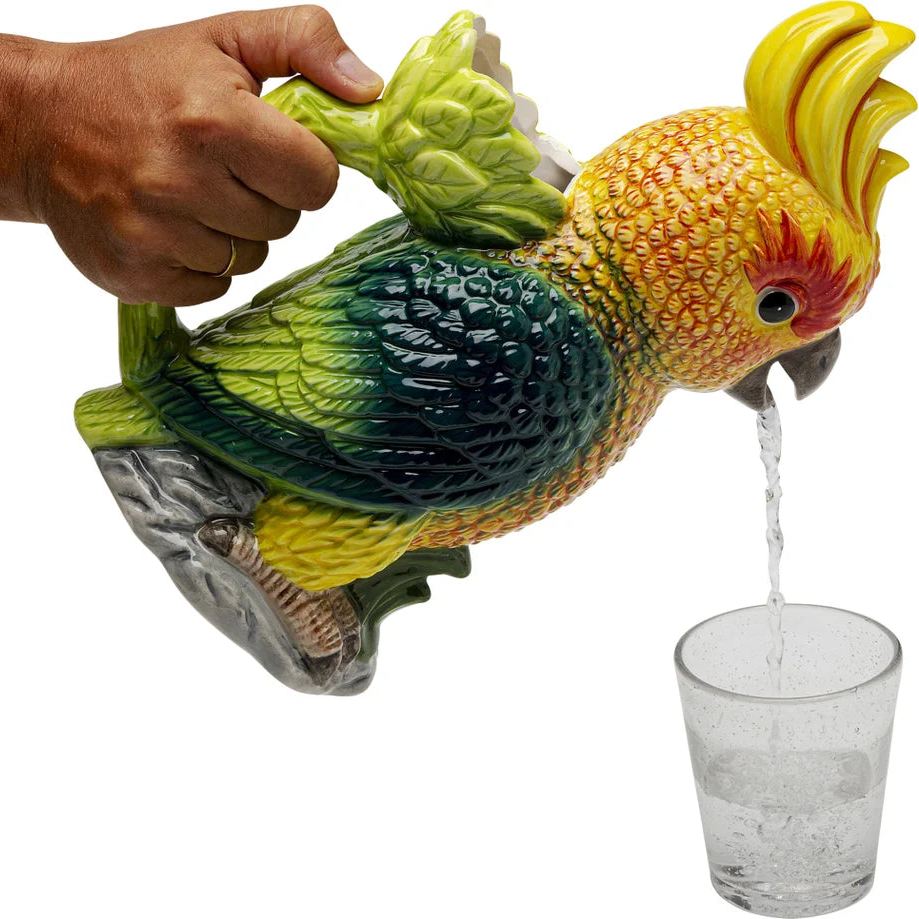 Caraffa Brocca Decorativa Exotic Bird Funny Pet 32 cm
