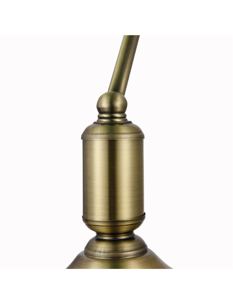 Lampada da Tavolo Kiwi Verde e Ottone in Stile Vintage