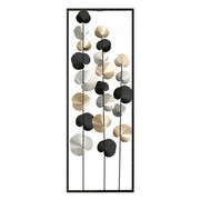 Decorazione Quadro da Parete Kairos Pannello Murale in Acciaio 30x84cm