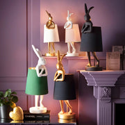 Lampada da tavolo Coniglio Animal Rabbit con Paralume