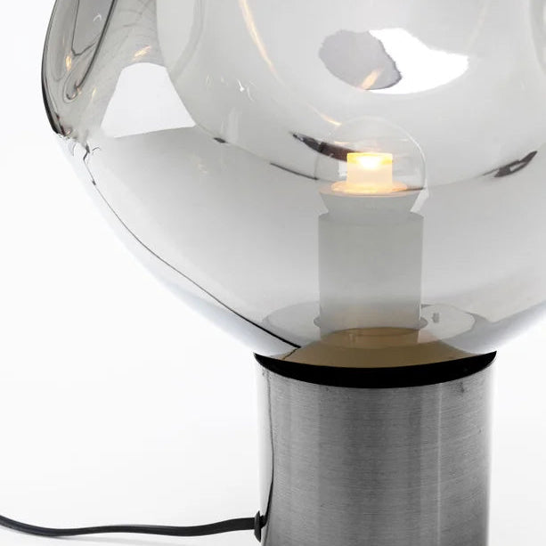 Lampada da tavolo Supernova Smoky Design Organico in Vetro Fumé 38cm